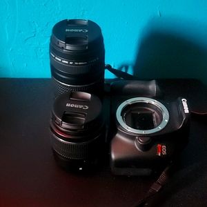 Canon EOS Rebel T6 with 75-300mm lens